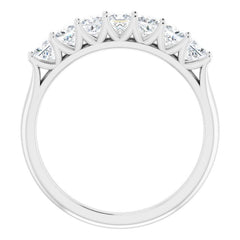 Platinum 9/10 CTW Natural Diamond Anniversary Band