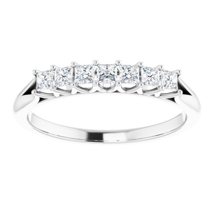 14K White 1/3 CTW Natural Diamond Anniversary Band
