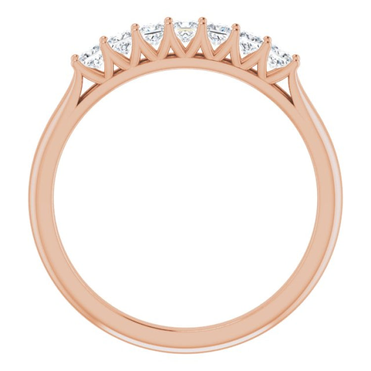 14K Rose 1/3 CTW Natural Diamond Anniversary Band