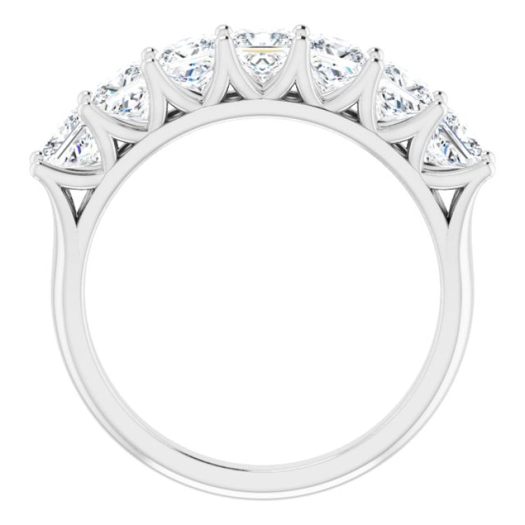 14K White 1 3/4 CTW Natural Diamond Anniversary Band