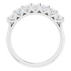 14K White 1 3/4 CTW Natural Diamond Anniversary Band