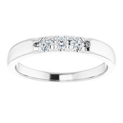 14K White 1/5 CTW Natural Diamond Anniversary Band