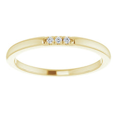 14K Yellow .03 CTW Natural Diamond Anniversary Band