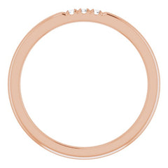 14K Rose .04 CTW Natural Diamond Anniversary Band