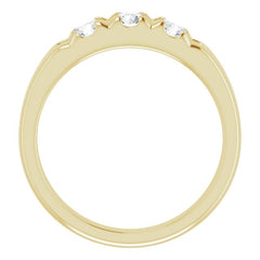 14K Yellow 3/4 CTW Natural Diamond Anniversary Band