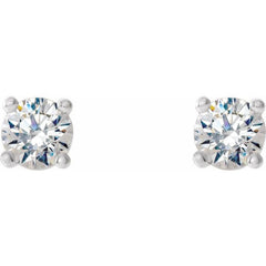 14K White Gold 1/2 CTW Natural Diamond Cocktail-Style Earrings