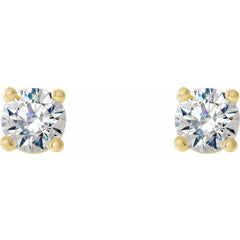 14K Yellow Gold 1/5 CTW Natural Diamond Cocktail-Style Earrings