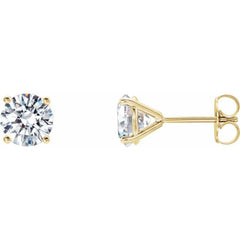 14K Yellow Gold 3/4 CTW Natural Diamond Cocktail-Style Earrings