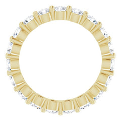 14K Yellow 1 3/4 CTW Natural Diamond Eternity Band Size 5