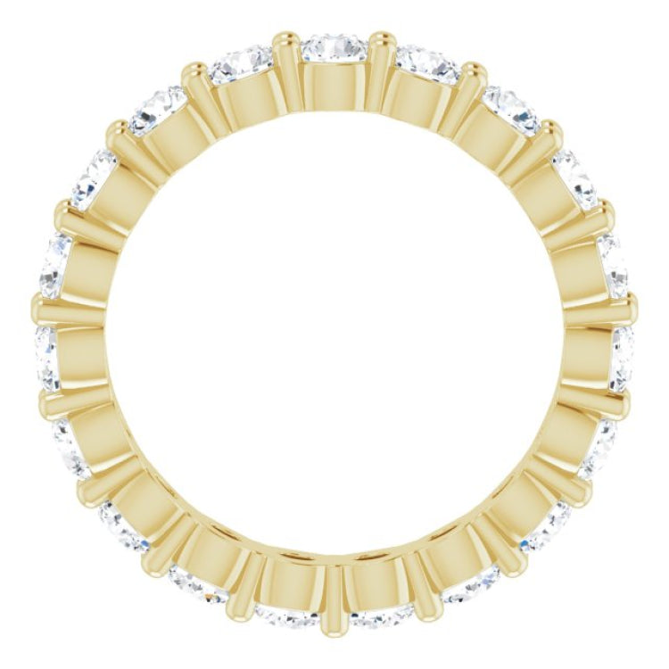 14K Yellow 1 3/4 CTW Natural Diamond Eternity Band Size 6