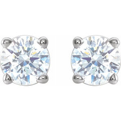 14K White 1/3 CTW Natural Diamond Stud Earrings