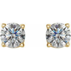 14K Yellow Gold 1/2 CTW Natural Diamond Earrings