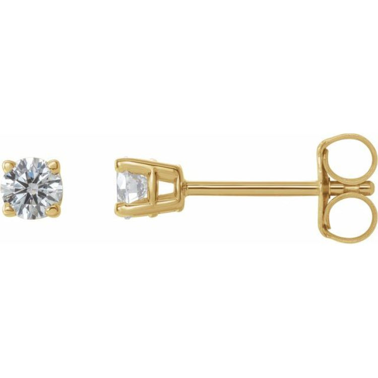 14K Yellow Gold 1/4 CTW Natural Diamond Earrings