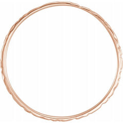 14K Rose Etched Ring