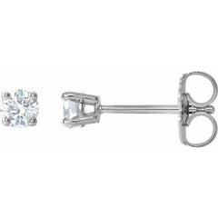 Platinum 1/5 CTW Natural Diamond Earrings