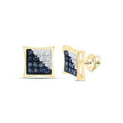10k .25ct-Micropave Diamond Earrings