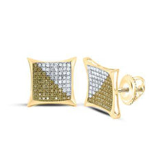 10k .25ct-Micropave Diamond Earrings