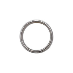 Tungsten 8 mm Stepped-Edge Inlay Comfort-Fit Band  Size 13.5