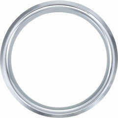 White Tungsten 8 mm Beveled-Edge Comfort-Fit Band Size 8.5