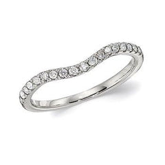 14K 0.25ct Diamond Prong-set Wedding-Band