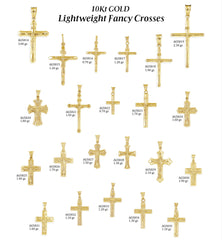 10K Gold Cross Pendant