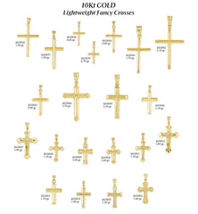 10K Gold Cross Pendant
