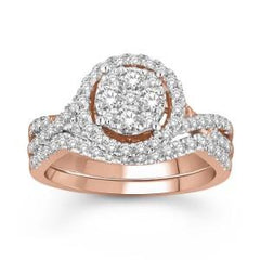 14K 1.50ct Dia Cluster Ring-Set