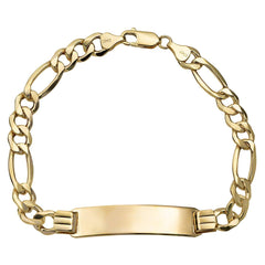 10K 9mm 8" FIGARO BRACELET