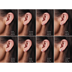 14K Rose Gold 1/8 CTW Natural Black Diamond Earrings