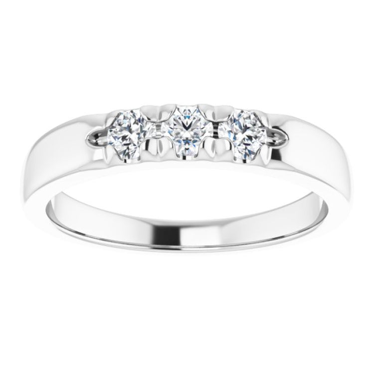 Platinum 1/3 CTW Lab-Grown Diamond Anniversary Band