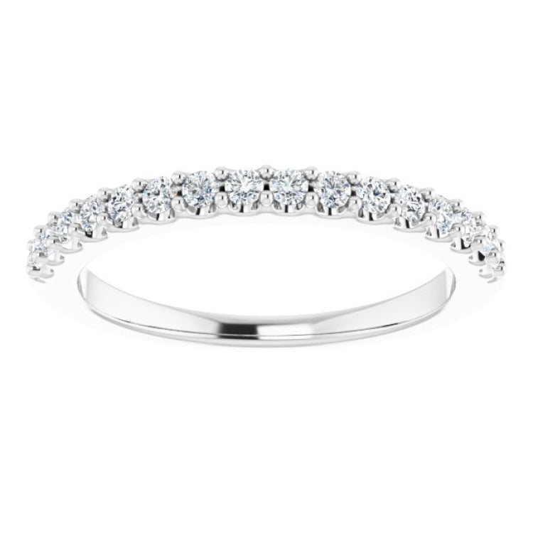 Platinum 1/4 CTW Natural Diamond Anniversary Band