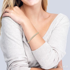 2 ctw Round Cut Diamond Fashion Bangle in 14K Yellow Gold