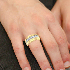 14K 1.50ct Diamond Channel-Set Wedding-Band