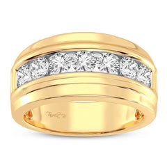 14K 1.50ct Diamond Channel-Set Wedding-Band