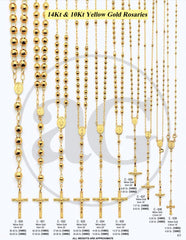 14K Rosary Necklace