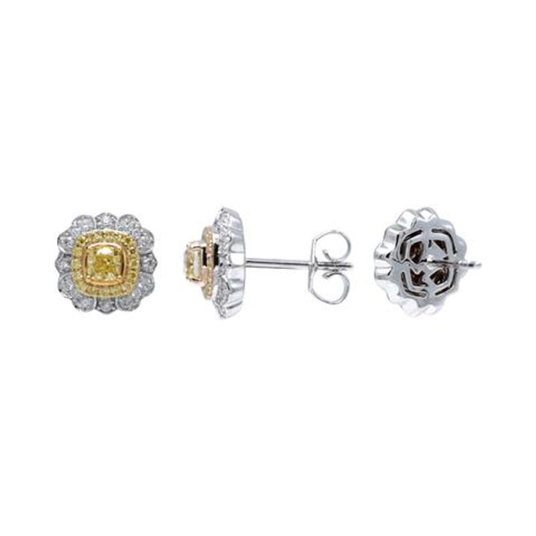 Le Vian P14 Two Tone Gold Earrings