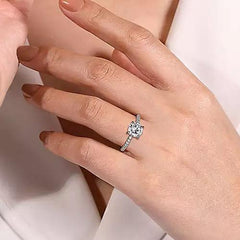 14K 0.21ct-Diamond 3.02CZ Semi-Mount