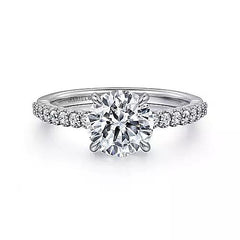 14K 0.21ct-Diamond 3.02CZ Semi-Mount