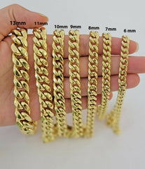10K 9.5mm 8"S  Miami-Cuban Chain