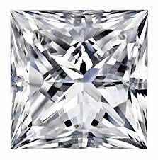 3.08Ct 623460444 F-Color/VS2-Clarity Princess-cut Lab-Diamond