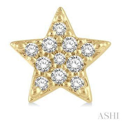 10K 0.10ct Diamond Star Earring