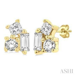 10K 0.15CT Diamond Scattered Earrings