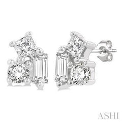 10K 0.15CT Diamond Scattered Earrings