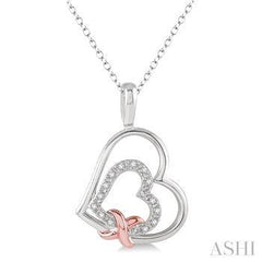 925 0.03ct Diamond Heart Pendant