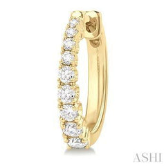 14K 0.50Ct Diamond Hoop Earrings