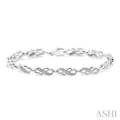 925 0.05Ct Infinity Fashion Bracelet