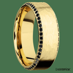 14K BLACK DIAMONDS BAND