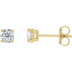 14K Yellow Gold 5/8 CTW Lab-Grown Diamond Stud Earrings
