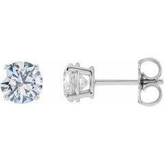 14K White 1 1/4 CTW Lab-Grown Diamond Stud Earrings