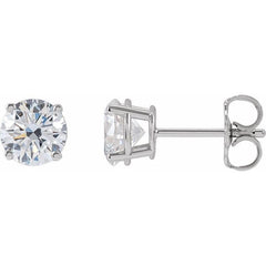 14K White 1 1/2 CTW Lab-Grown Diamond Stud Earrings